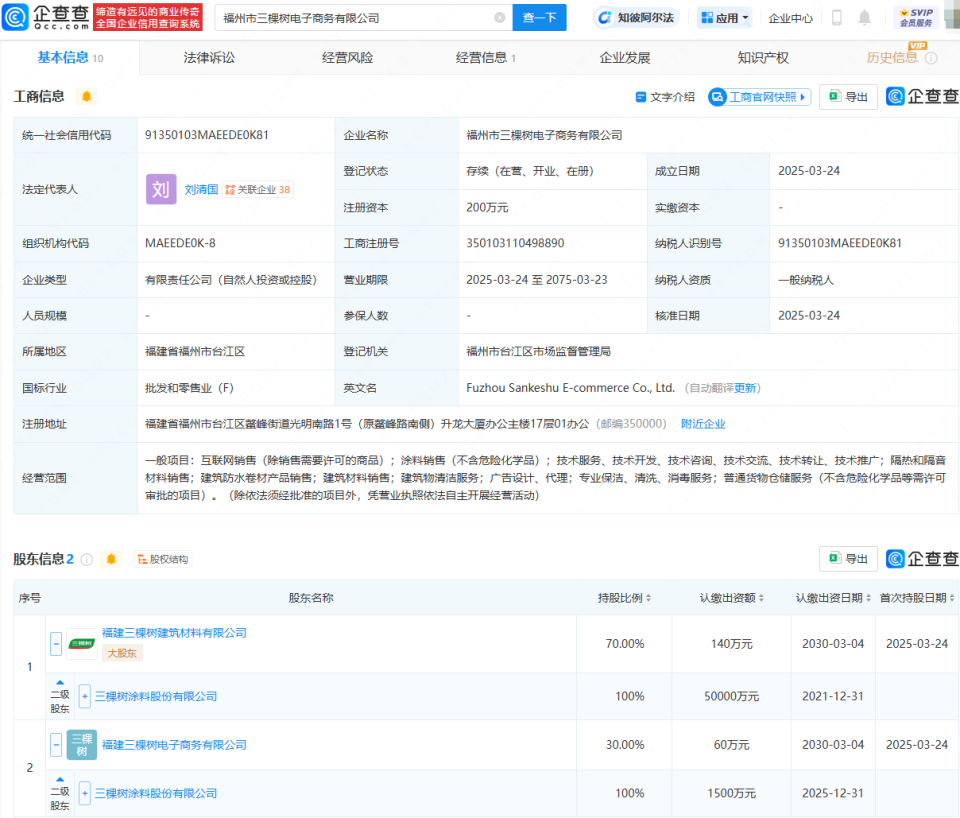 三棵樹布局新賽道 成立電商公司，拓展專業(yè)保潔服務(wù)，構(gòu)建建筑清潔新生態(tài)